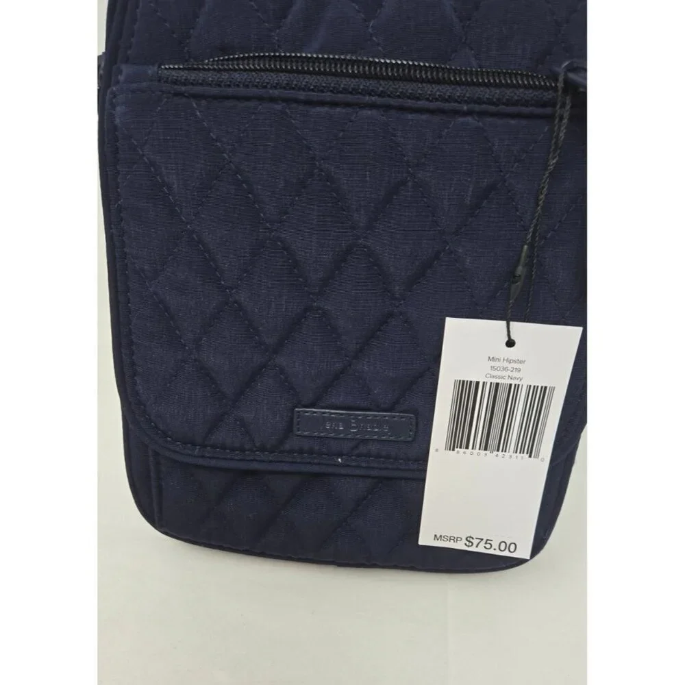 Vera Bradley Mini Hipster in Classic Navy 8